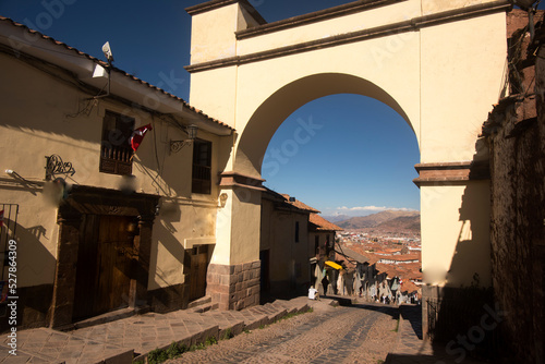 Santa Ana mirador in Cusco city,Peru ,south america