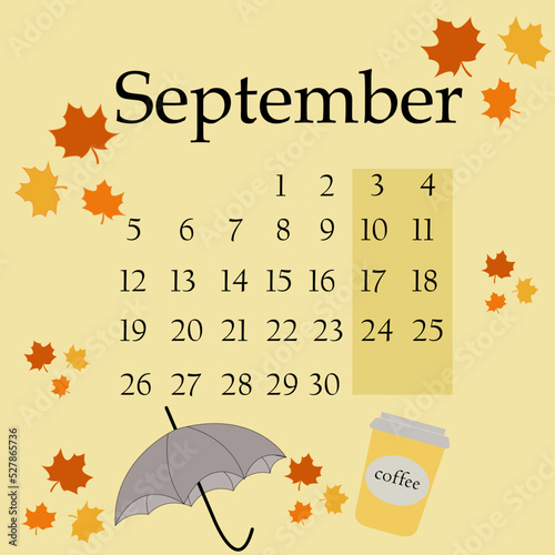 september calendar