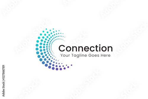 Connection Logo Business Global Technology and Network