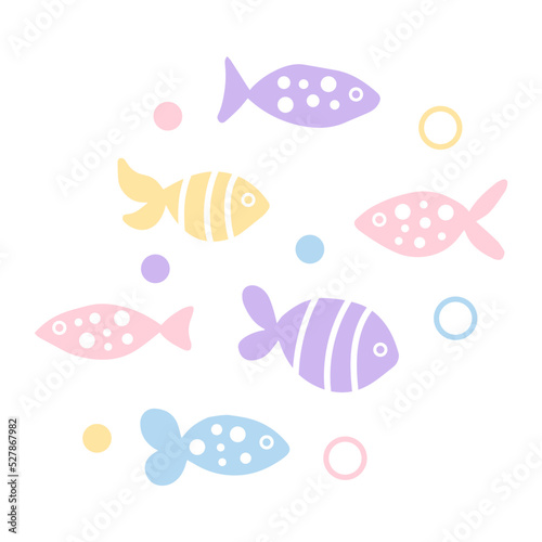 colorful fish pattern
