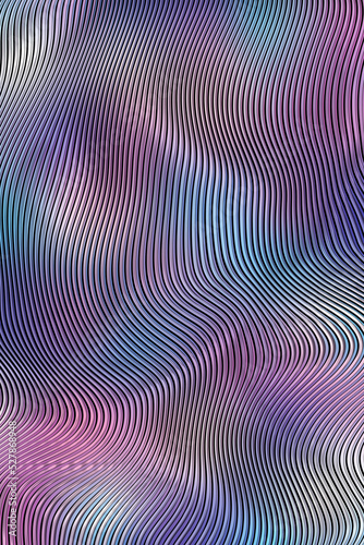 Abstract metal style background with smooth wavy lines