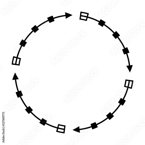 arrow art circle frame 