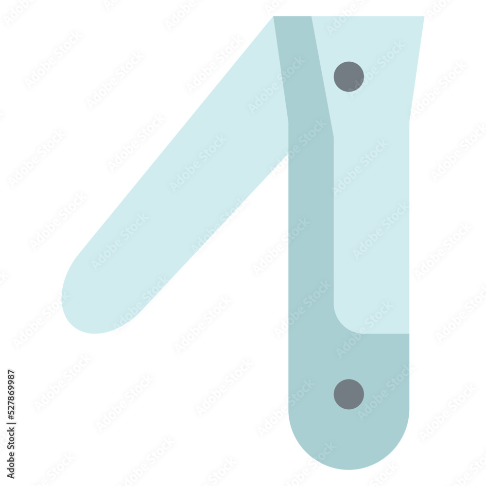 Nail clipper flat icon