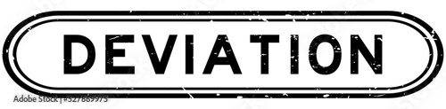 Grunge black deviation word rubber seal stamp on white background