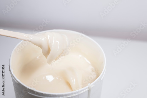 Sugar paste for depilation with a wooden spatula