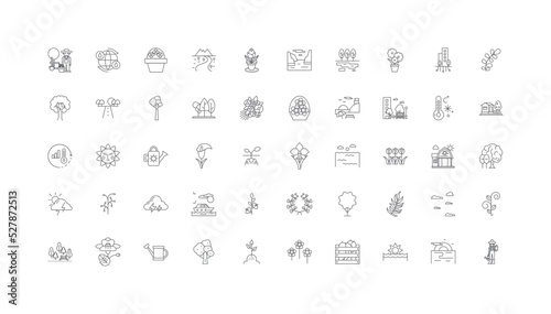 Spring__2-01_01.jpg, linear icons, line signs set, vector collection photo