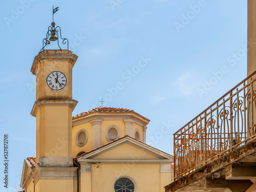 Ancient parish church, called Baptistery in the historic center of Ponsacco, Pisa, Italy photo