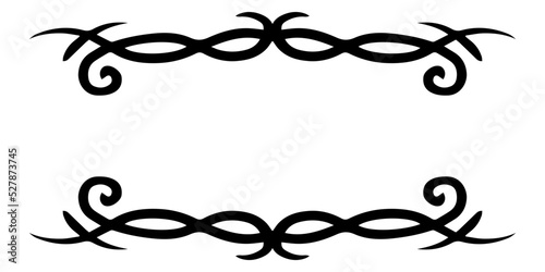 swirl curve monogram frame 