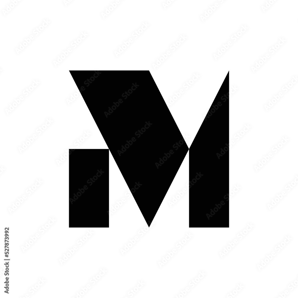 Letter M logo or icon design. template elements. geometric abstract logos Letter M logo or icon design. template elements. geometric abstract logos