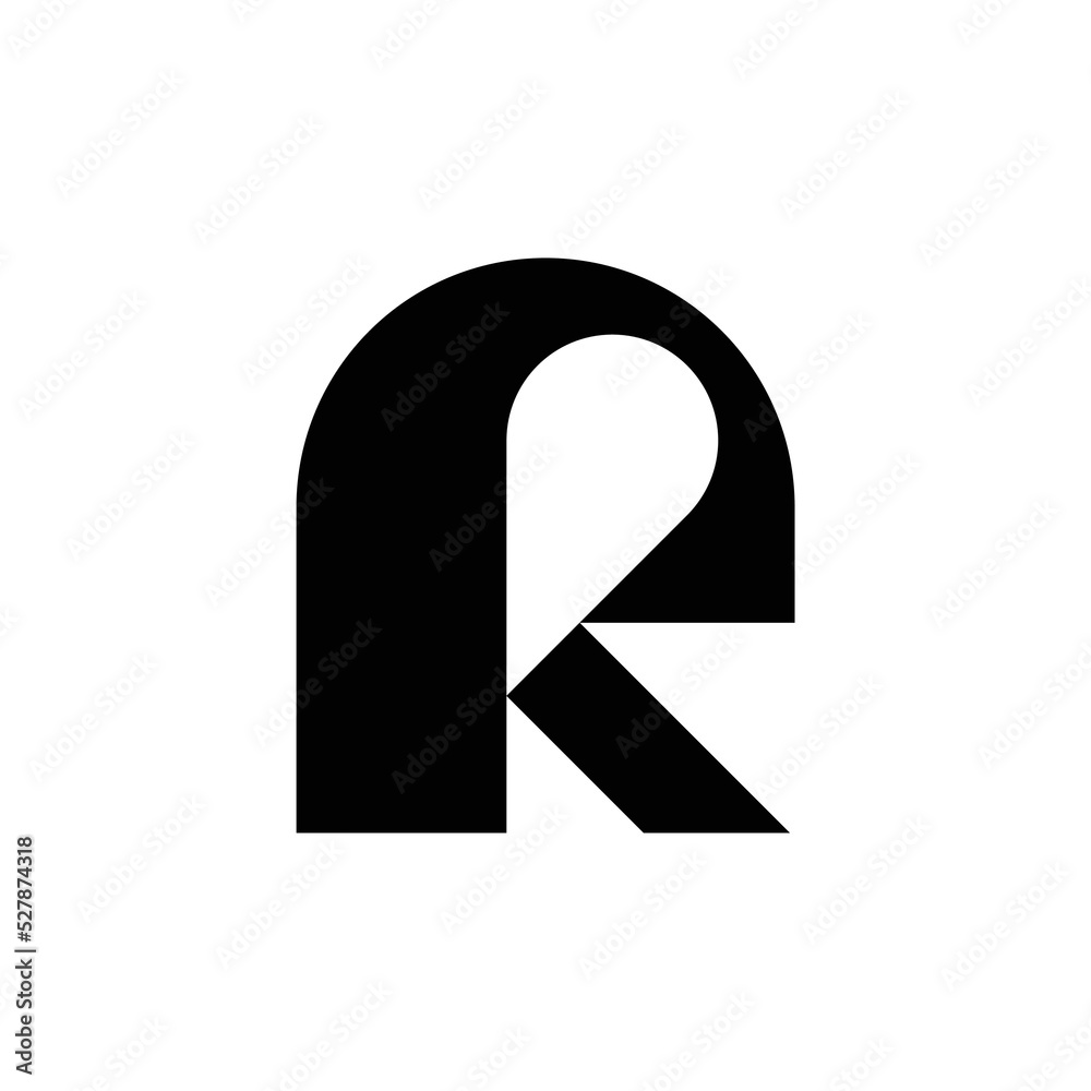Letter R logo or icon design. template elements. geometric abstract logos Letter R logo or icon design. template elements. geometric abstract logos