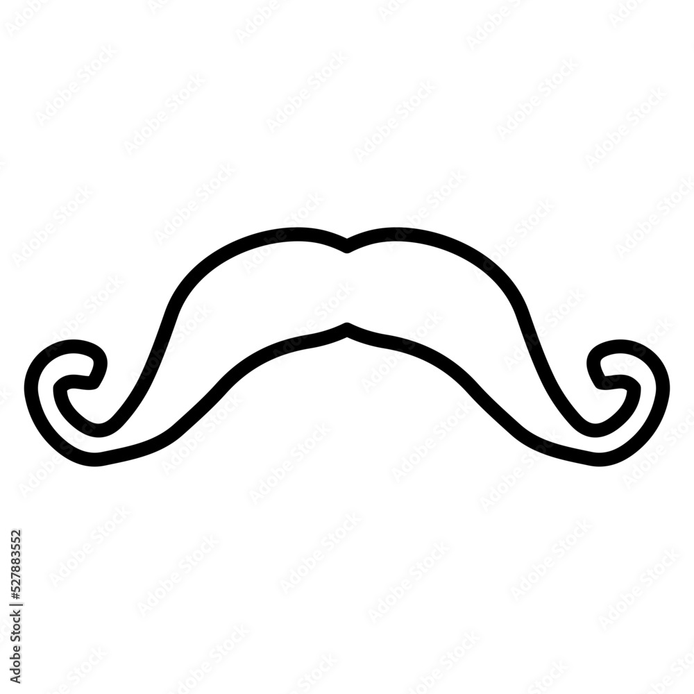 Obraz premium doodle moustache element 