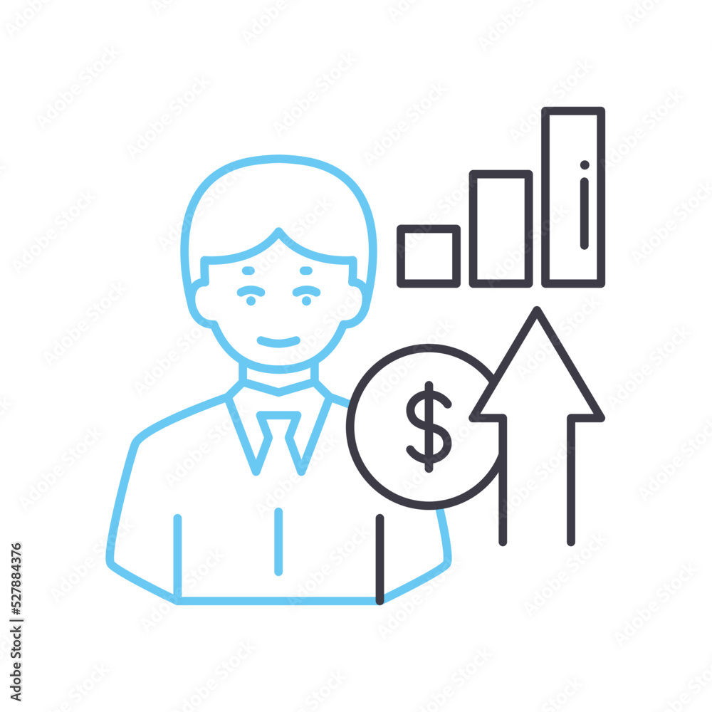 founder liquidity line icon, outline symbol, vector illustration, concept sign founder liquidity line icon, outline symbol, vector illustration, concept sign