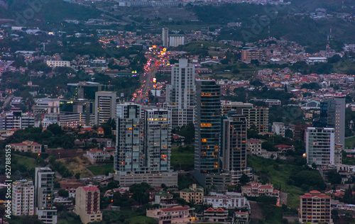 drone shot from tegucigalpa Honduras