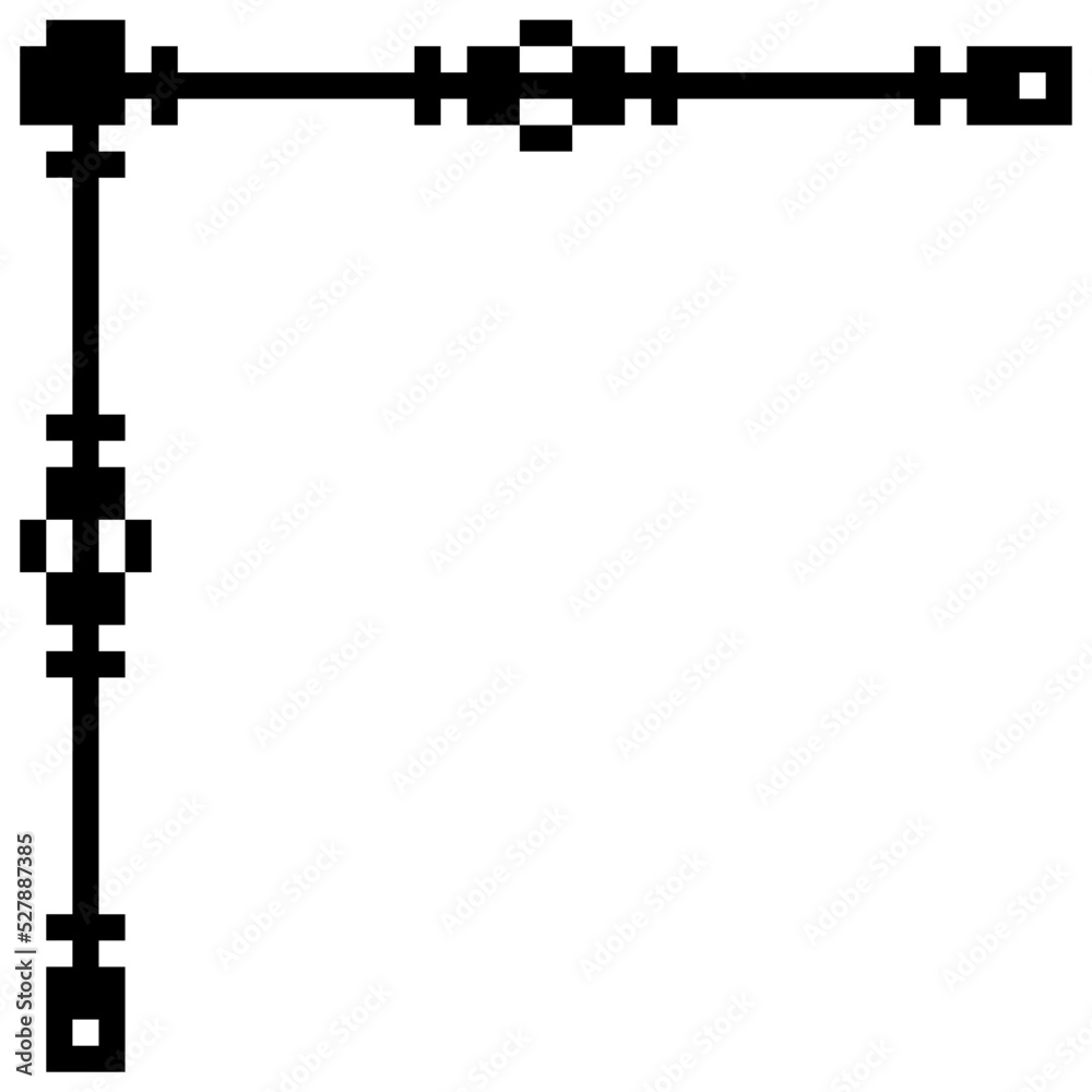 pixel art corner edge

