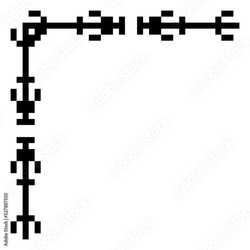 pixel art corner edge
