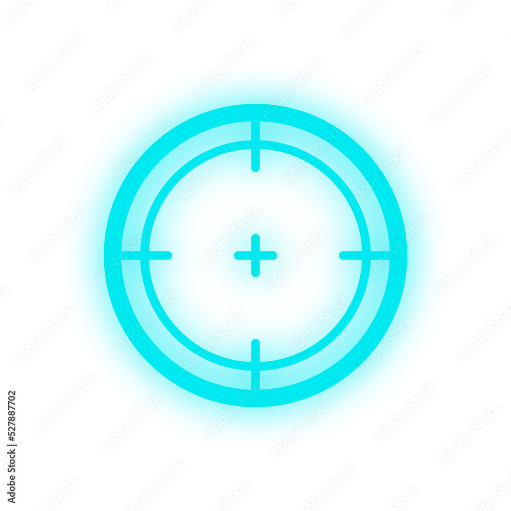 neon light crosshair element
neon light crosshair element