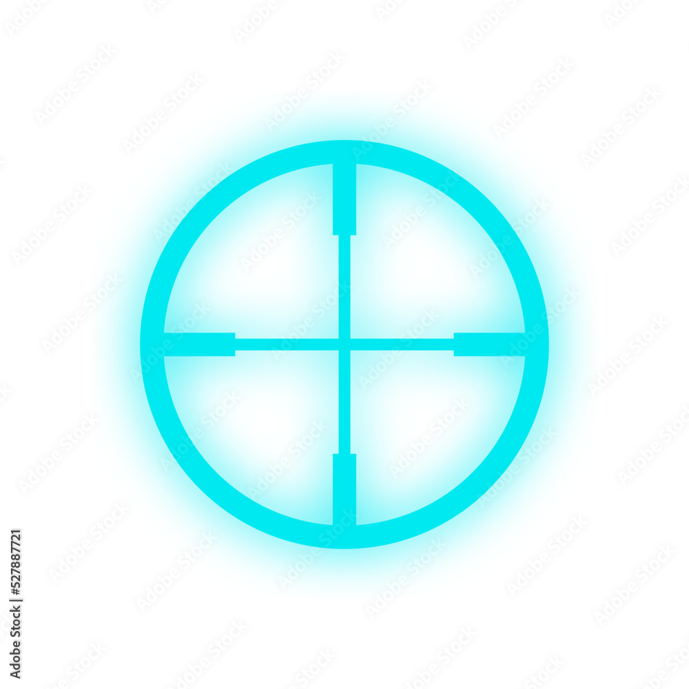 neon light crosshair element
neon light crosshair element