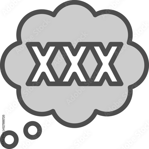 Thinking erotic icon