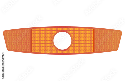 yellow reflector for bicycle wheels