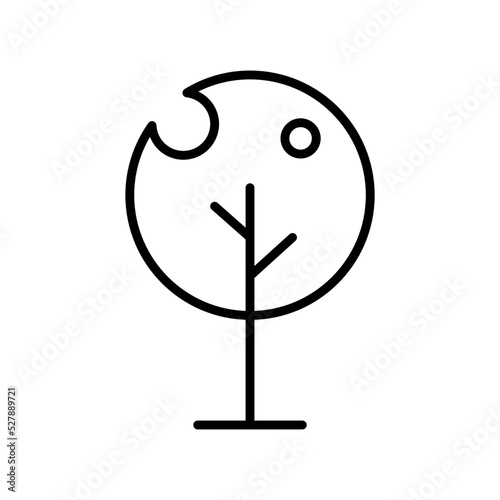 Drzewo ikona wektorowa