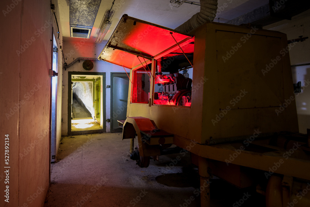 Underground tunnels of abandoned bunker Underground tunnels of abandoned bunker