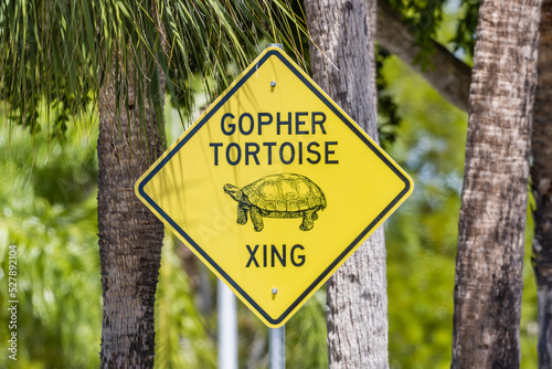 Gopher Tortoise Xing Sign Marco Island Florida