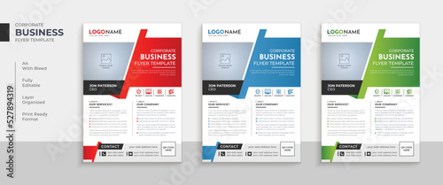  Corporate business marketing flyer template design