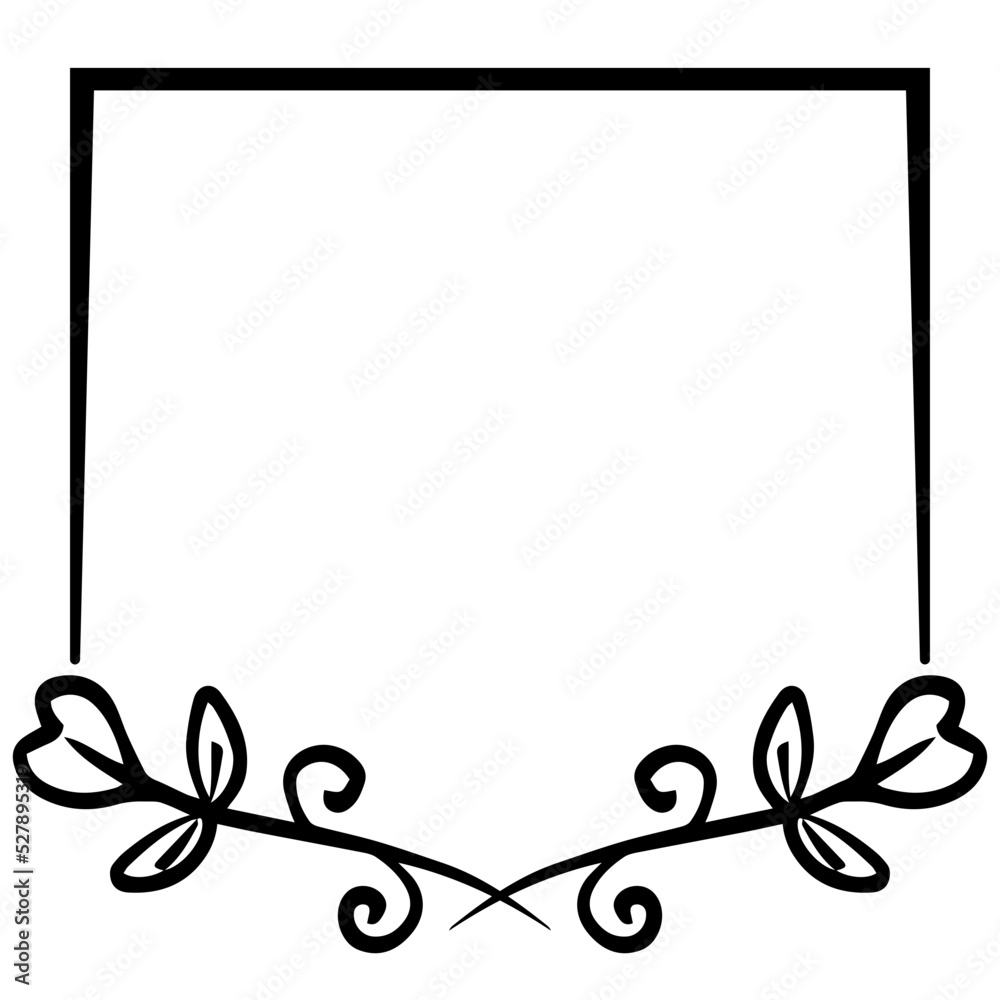 Obraz premium aesthetic floral frame 