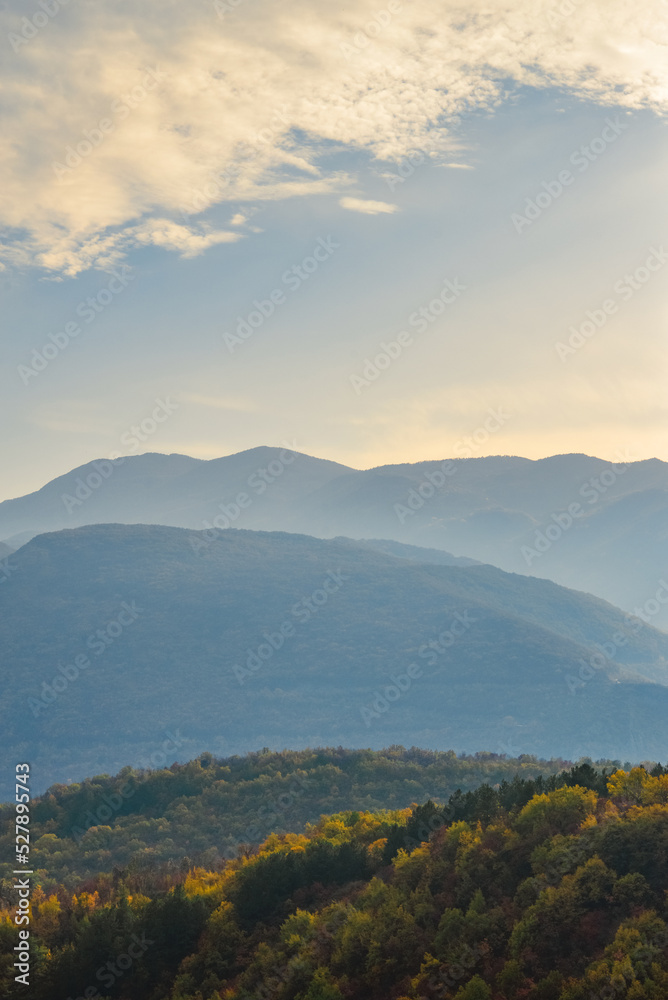 Autumn landscape in Greece  mountains