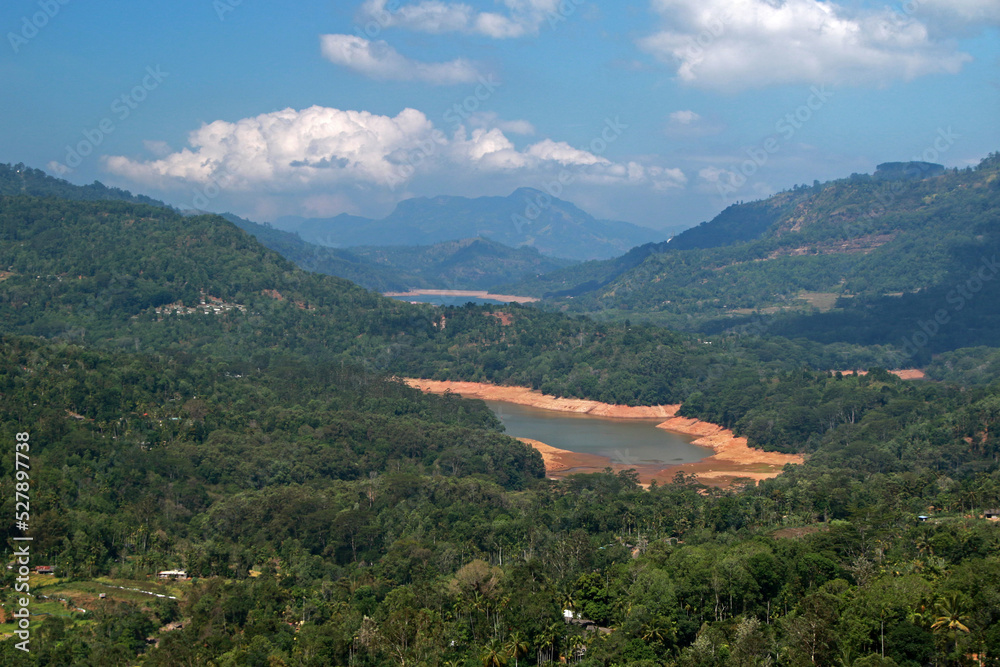 Landscape of Nuwara Eliya area, Sri Lanka
