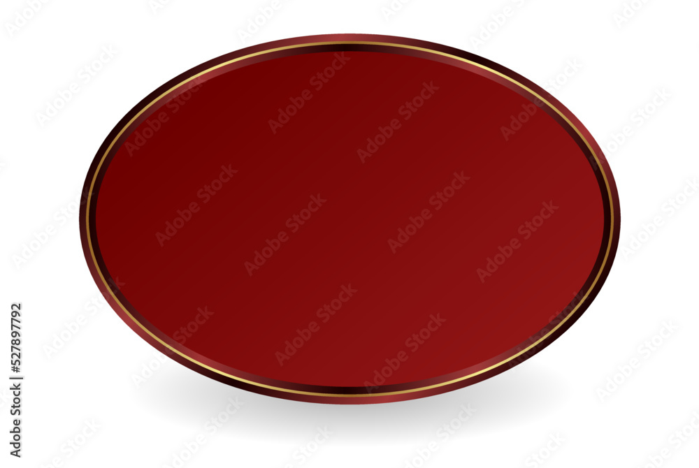 maroon plate on white background maroon plate on white background