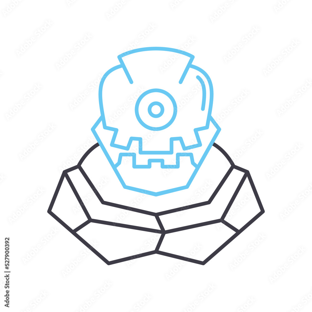 giant line icon, outline symbol, vector illustration, concept sign giant line icon, outline symbol, vector illustration, concept sign
