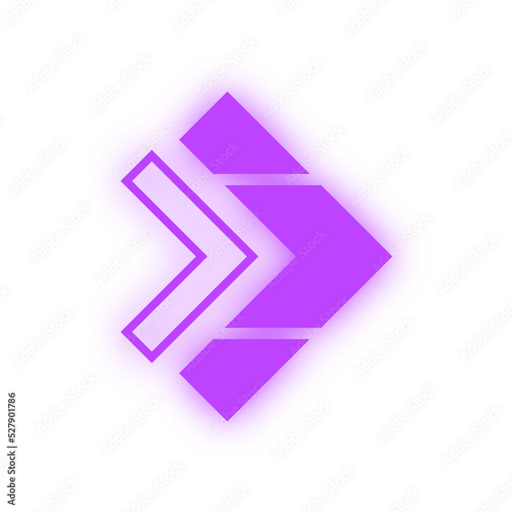 neon tech arrow
