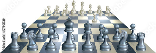 Game of chess illustration