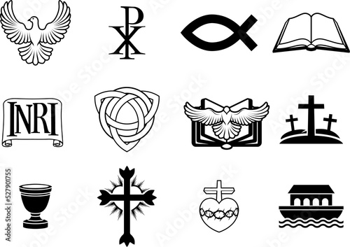 Christian icon set