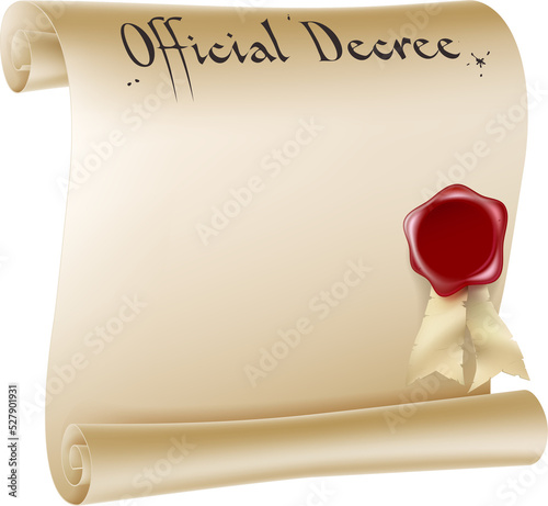 Antique paper document