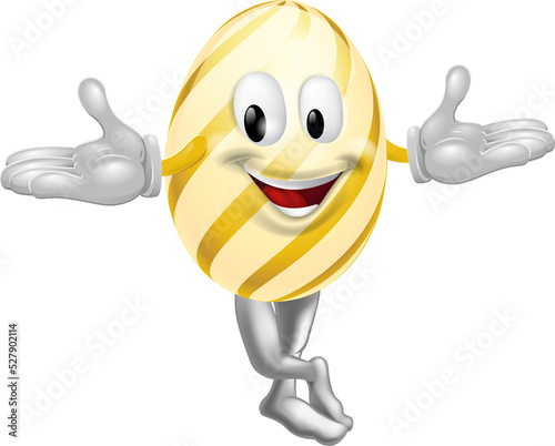 Cartoon Easter Egg Man