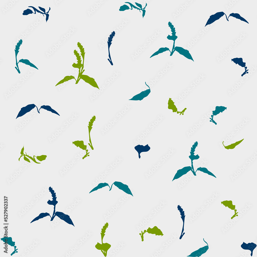 pattern of blue and green plants pattern of blue and green plants