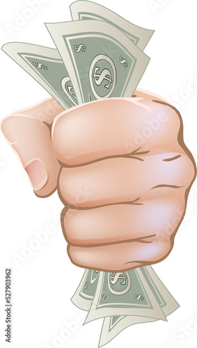 Hand holding money