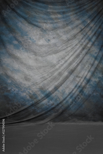 Formal and dramatic draped background with floor area included