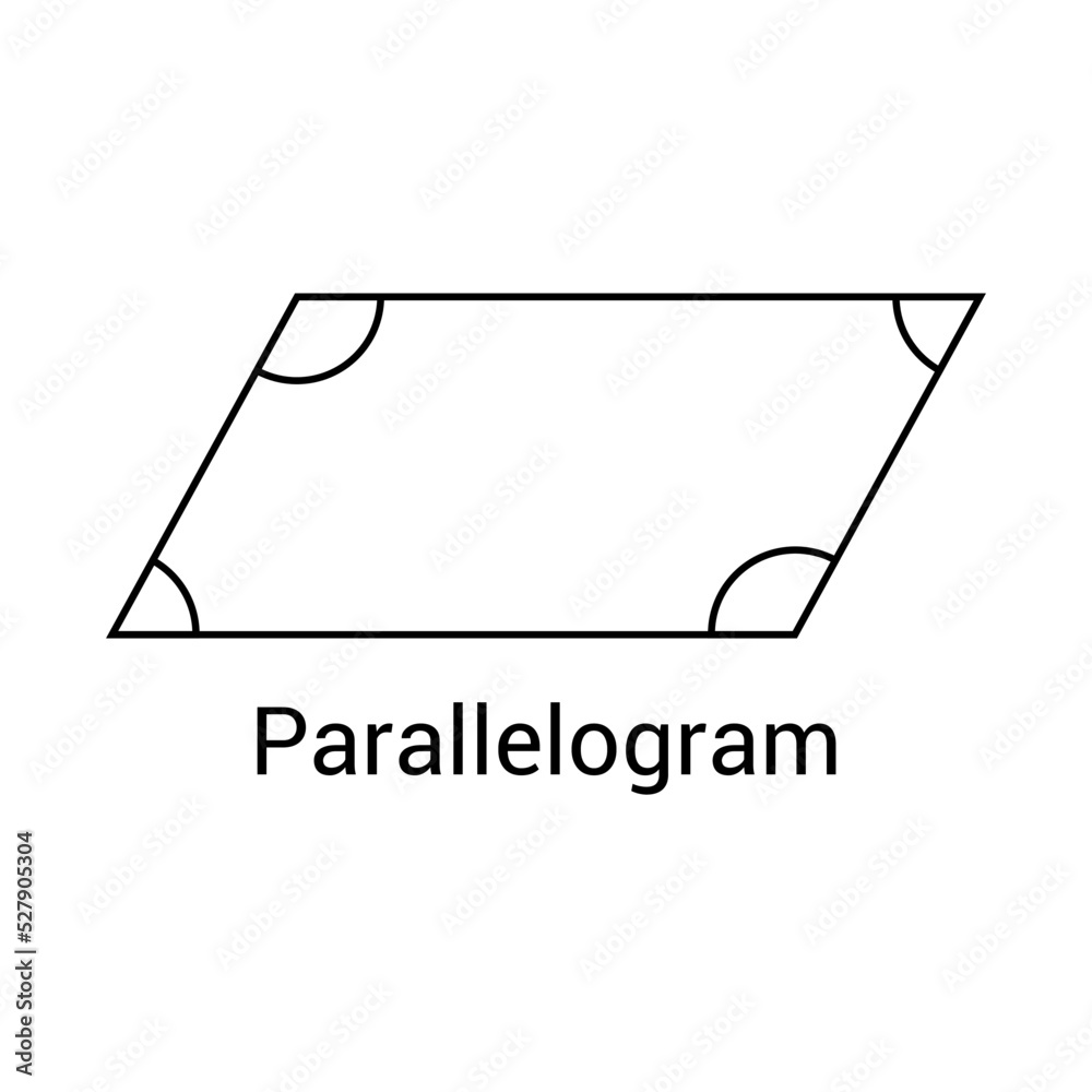 2D parallelogram shape in mathematics 2D parallelogram shape in mathematics