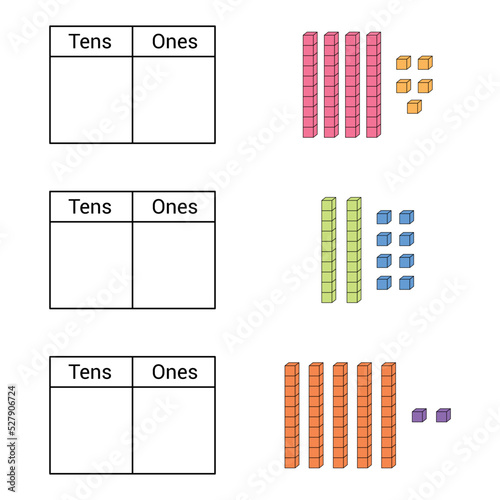 Place value worksheet for kids preschool
