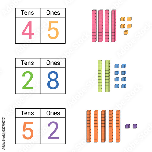 Place value worksheet for kids preschool