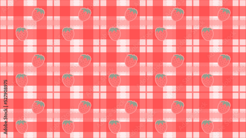 Strawberry plaid wallpaper🍓 Strawberry plaid wallpaper🍓