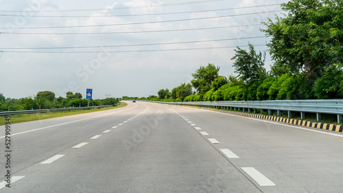 Photography Yamuna expressway, Delhi Agra expressway during monsoon, India