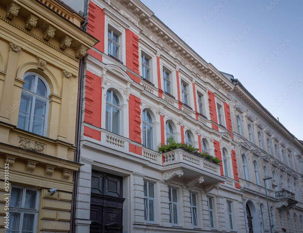 Apartment building with vibrant colors - Bratislava, Slovakia Apartment building with vibrant colors - Bratislava, Slovakia