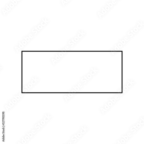 2D rectangle shape in mathematics