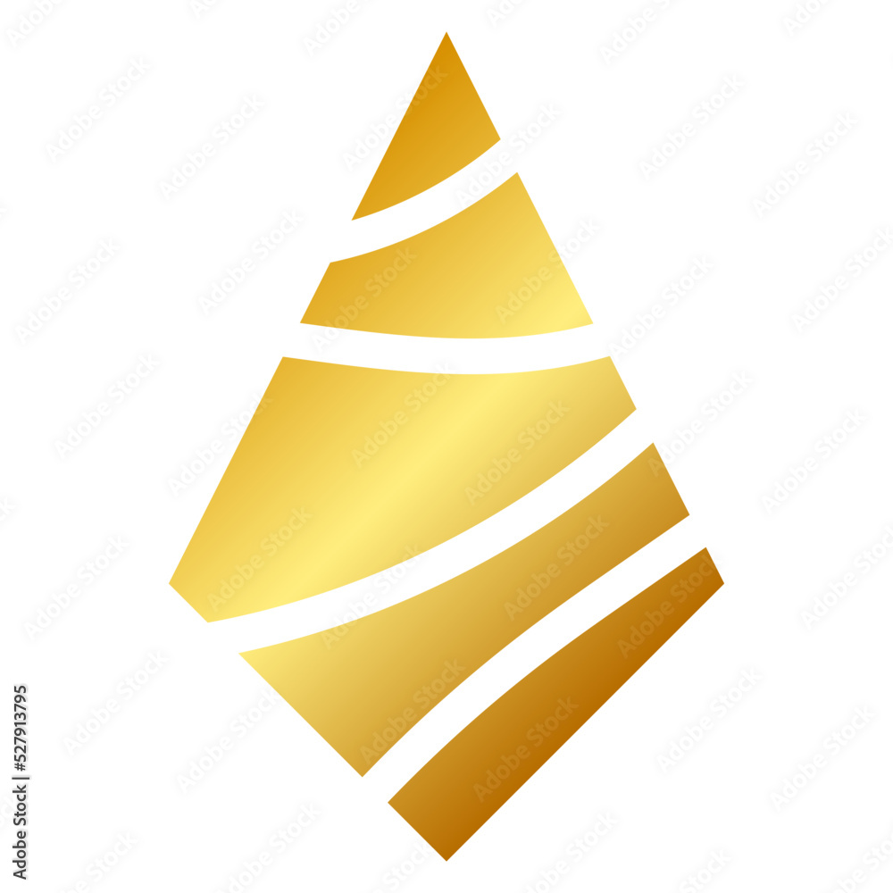 gold diamond shape logo
