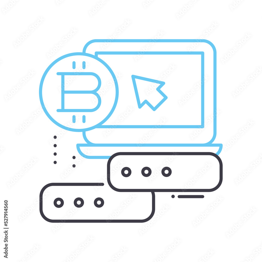 income line icon, outline symbol, vector illustration, concept sign