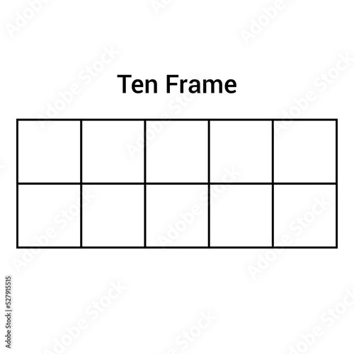 ten frame worksheet in mathematics